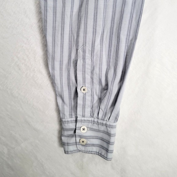 Tommy Bahama Long Sleeve Button Up Shirt Men's Large Striped Relax Casual Beach - Picture 7 of 12